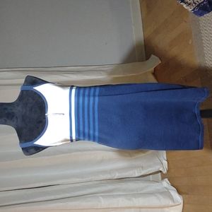 Nautica blue and white mini dress